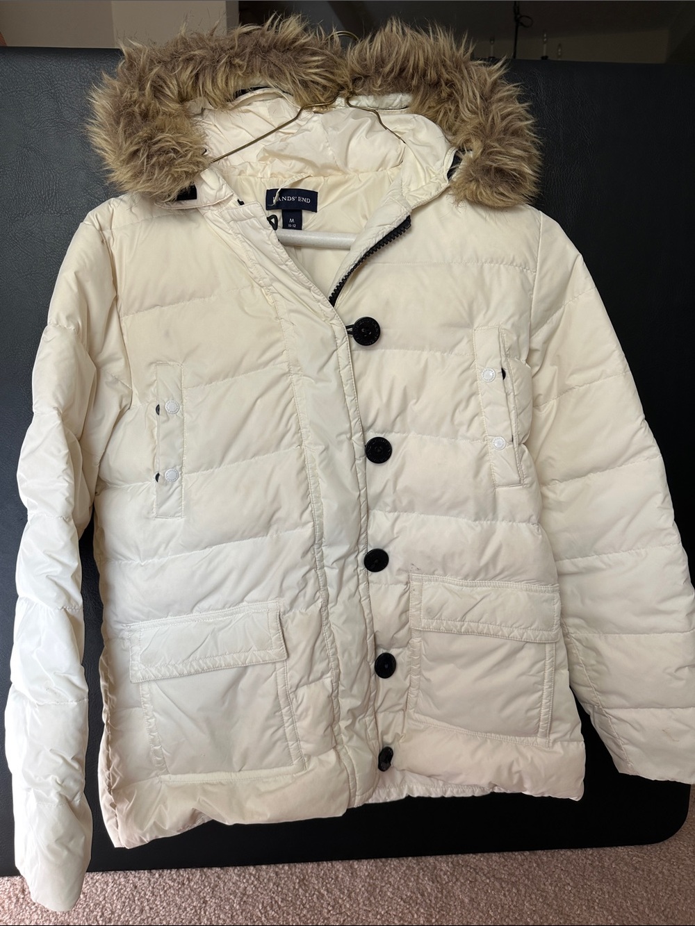 Lands End goosedown feather winter coat